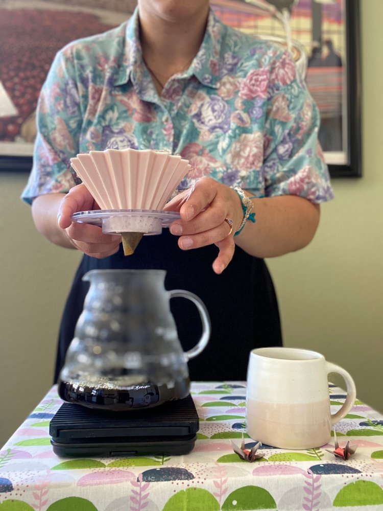 Image of Finish pouring those last 30 grams of water in 15...