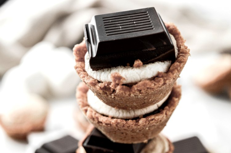 Image of Optional, garnish with a chocolate square.