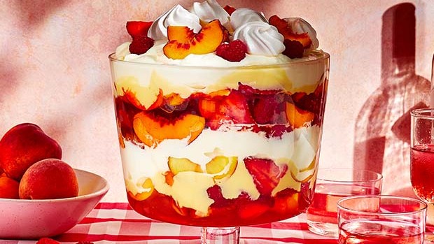 Image of Simple summer fruits and prosecco trifle