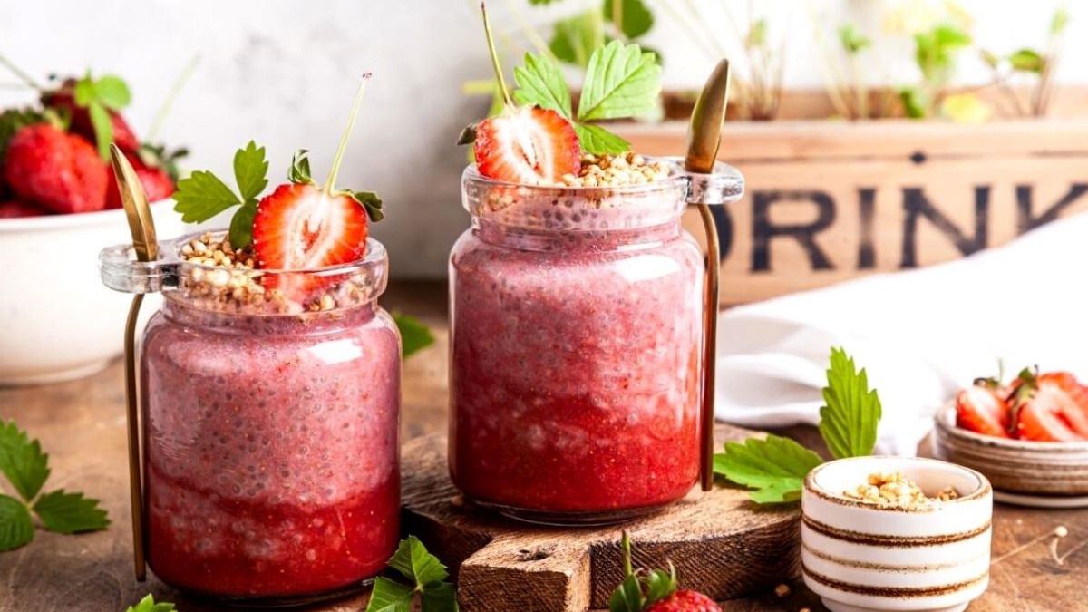 Image of Strawberry Almond Chia Pudding