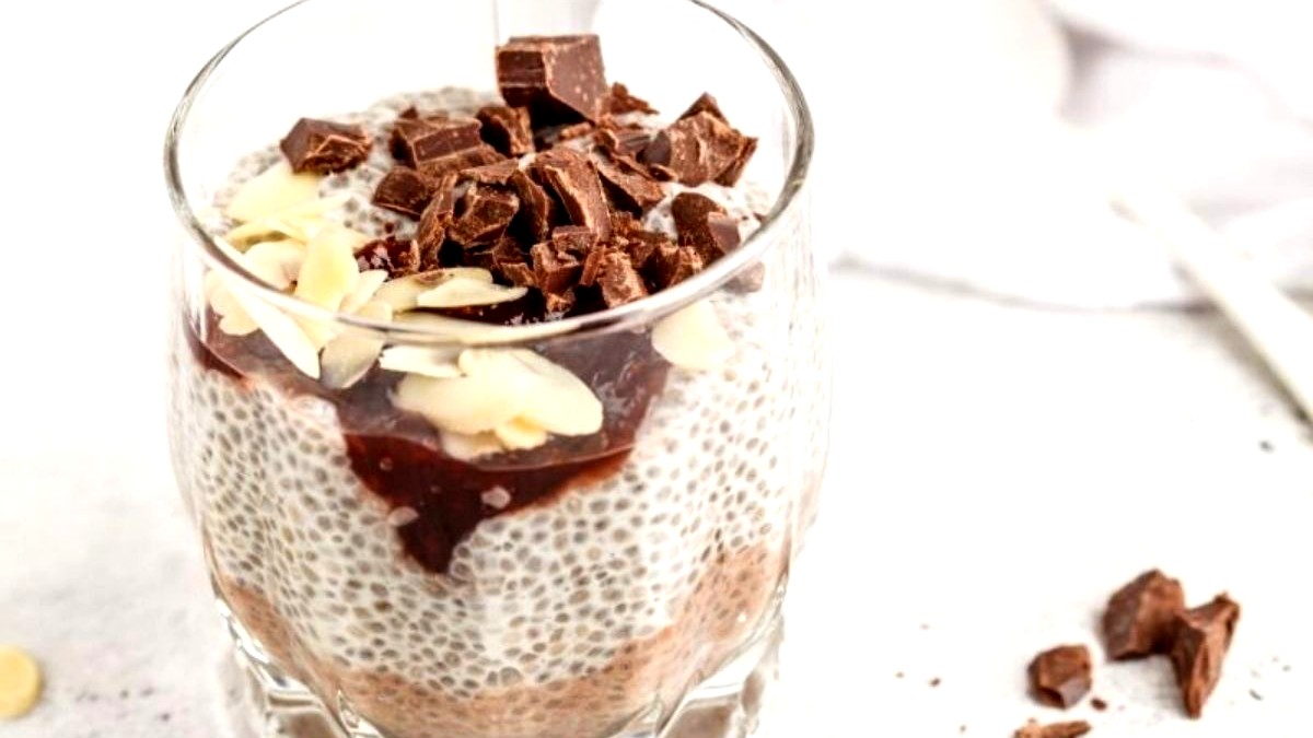 Image of Chocolate Coconut and Almond Chia Pudding