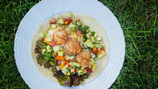 Image of Seared Scallop & Corn Fajitas