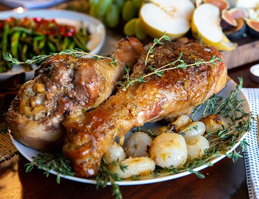 Gravy Braised Turkey Legs with Cipolline Onions — Melissas Produce
