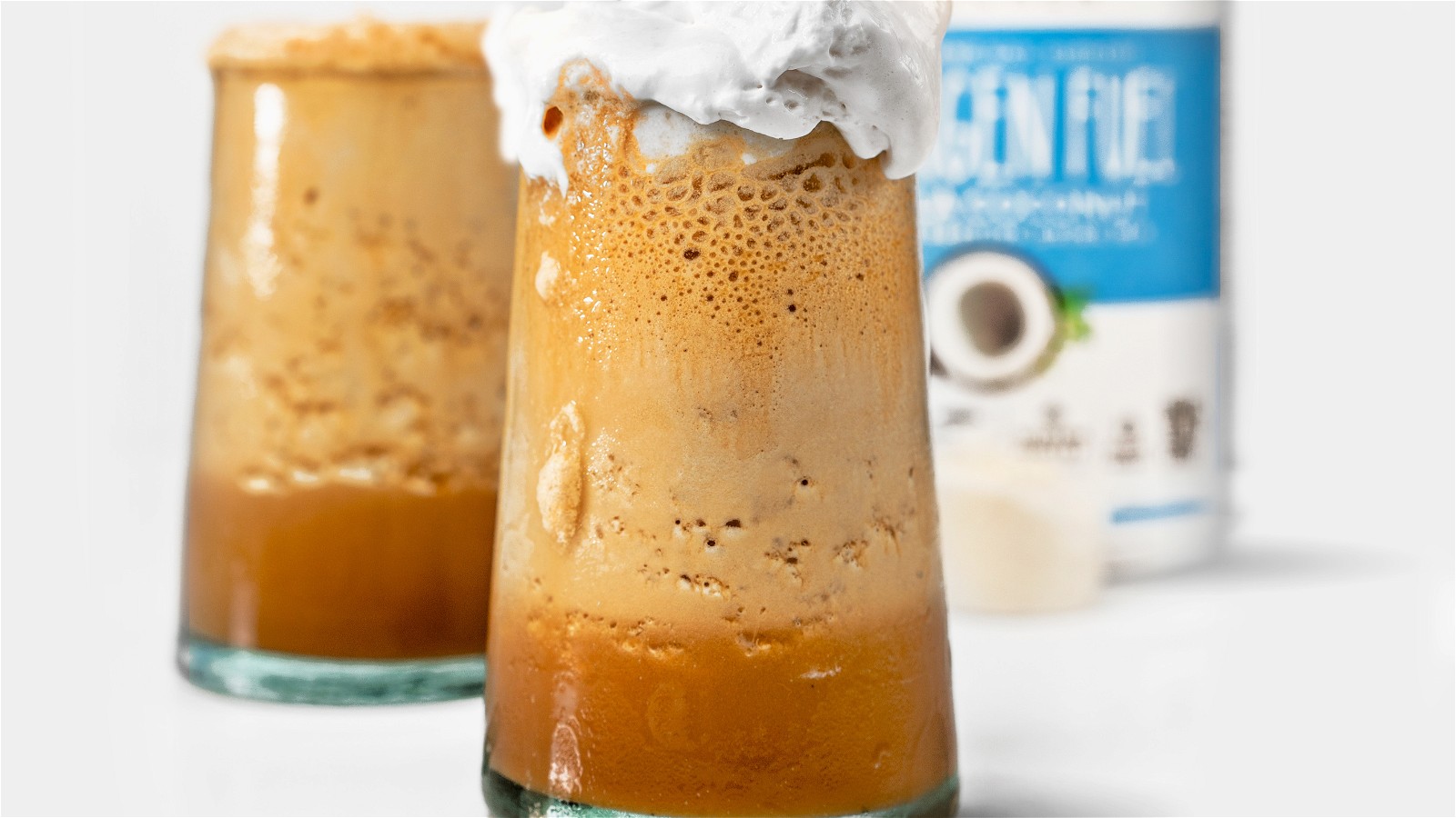 Image of No Dairy Blended Iced Collagen Coffee