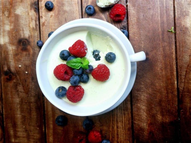 Image of Basilikum-Panna-Cotta