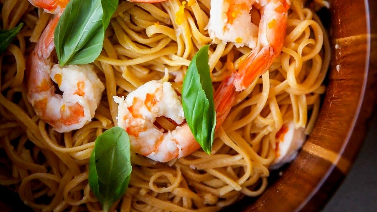 Image of Thai Citrus Ginger Linguini with Shrimp