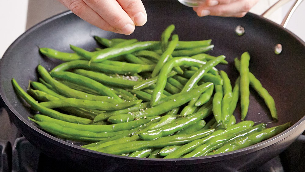 Image of Blistered Green Beans w/ Mediterranean Citrus Salt