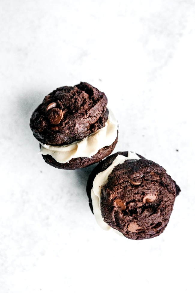 Image of Double Chocolate Peppermint Sandwich Cookies