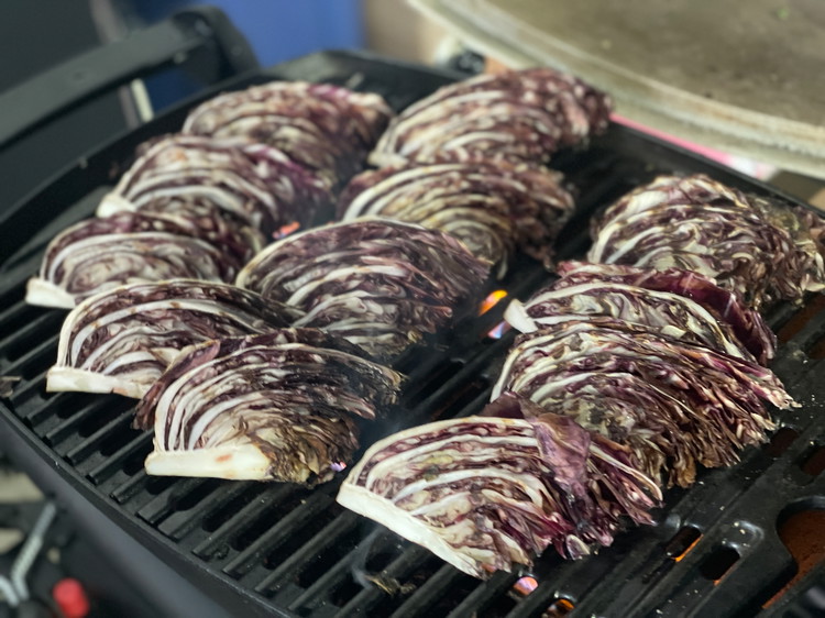 Image of Grill on both sides, in batches, to get nice roasted flavor.