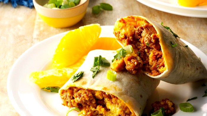 Egg and Chorizo Wraps