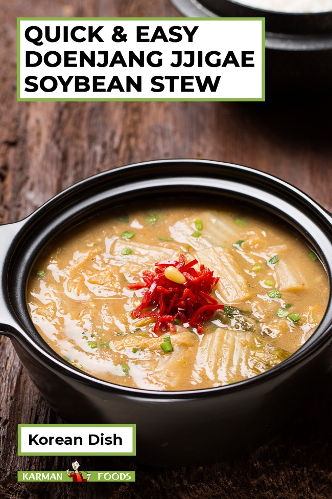 Image of Quick and Easy Doenjang Jjiggae Korean Soybean Stew