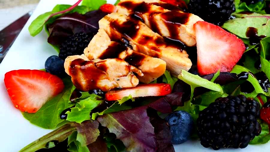 Image of Summer Salad with Triple Berry Balsamic Reduction