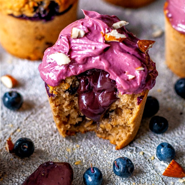 Image of Vegane Blueberry Cupcakes 