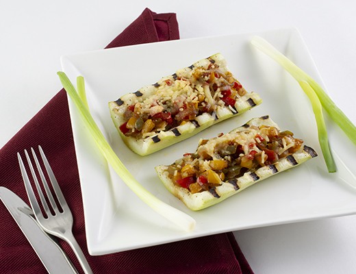 Image of Grilled and Stuffed Cucuzza Squash