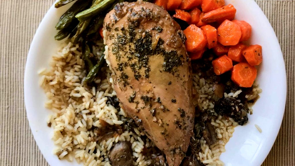 Image of Mushroom Herb Crock Pot Chicken