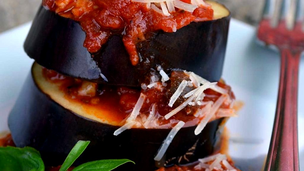 Image of Mediterranean Truffle Eggplant Stacks