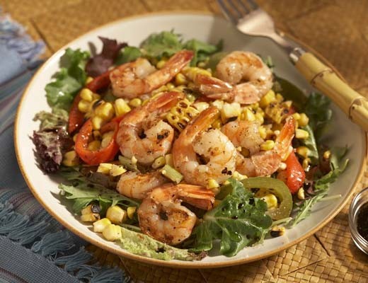 Image of Grilled Baby Corn with Shrimp