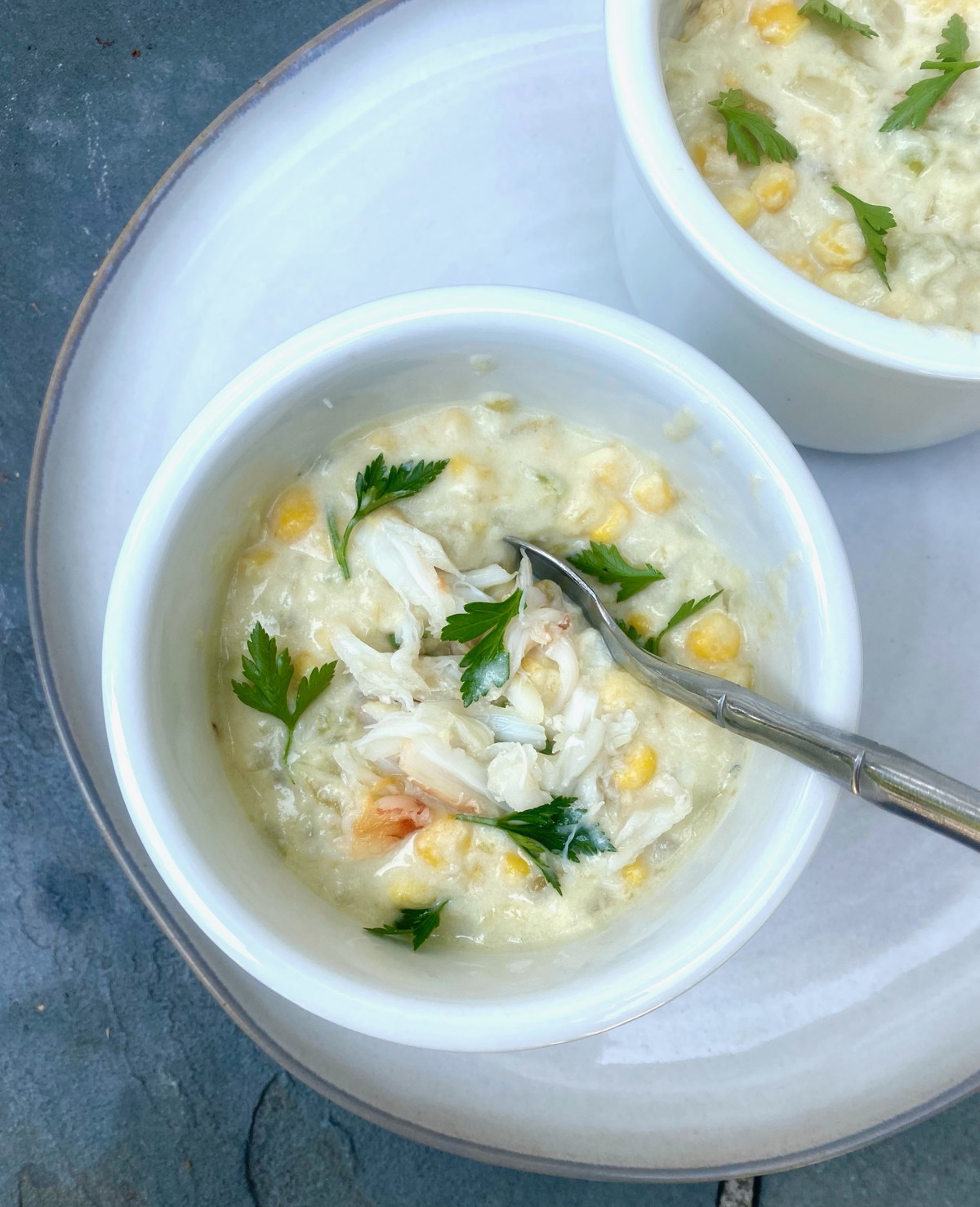 Dungeness Crab and Corn Chowder