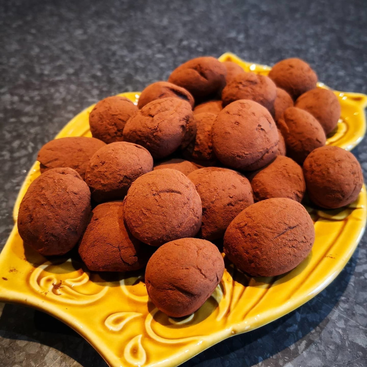 Chocolate Truffles with Black Garlic