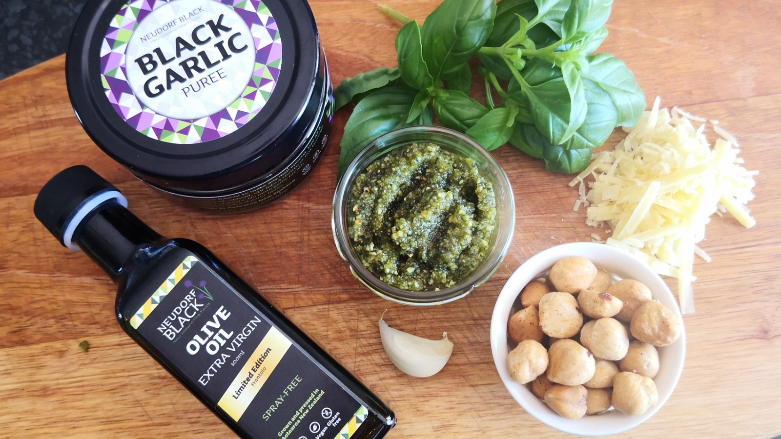 Image of Black Garlic and Hazelnut Pesto
