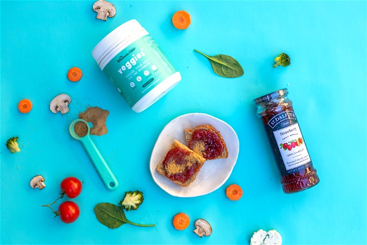 Image of In a small bowl, combine jam and Veggies+ powder until...