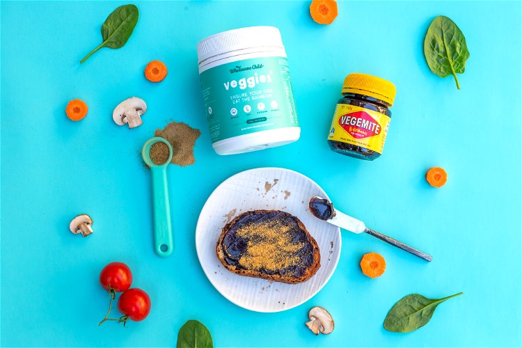Image of In a small bowl, combine vegemite and Veggies+ powder until...