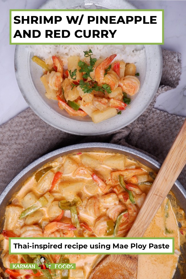 Image of Shrimp with Pineapple and Red Curry