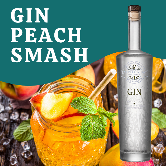 Image of Gin Peach Smash Recipe
