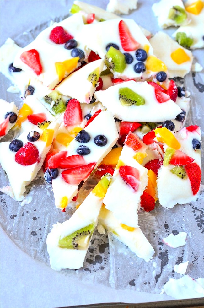 Image of Frozen Yogurt Fruit Bark