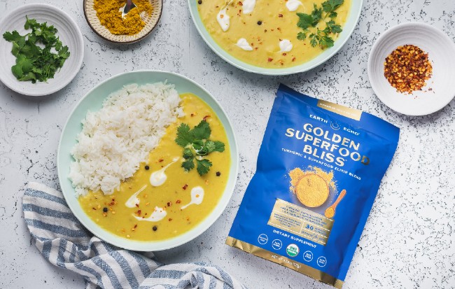 Image of Golden Spiced Vegan Lentil Dal Curry