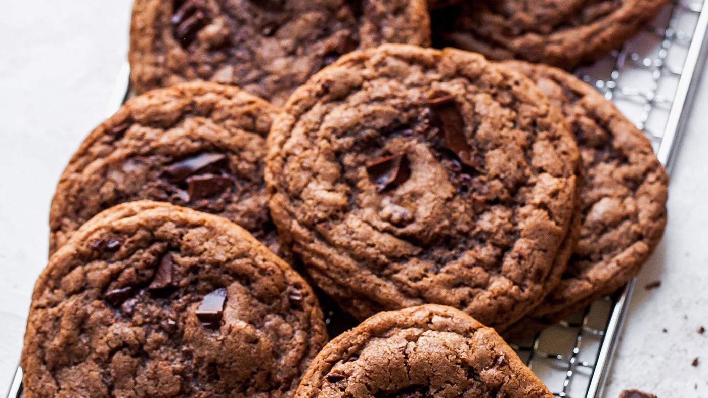 Image of Double Chocolate Chunk Tahini Cookies
