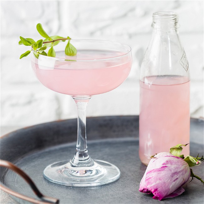 Image of Pink French 75 Sparkling Cocktail