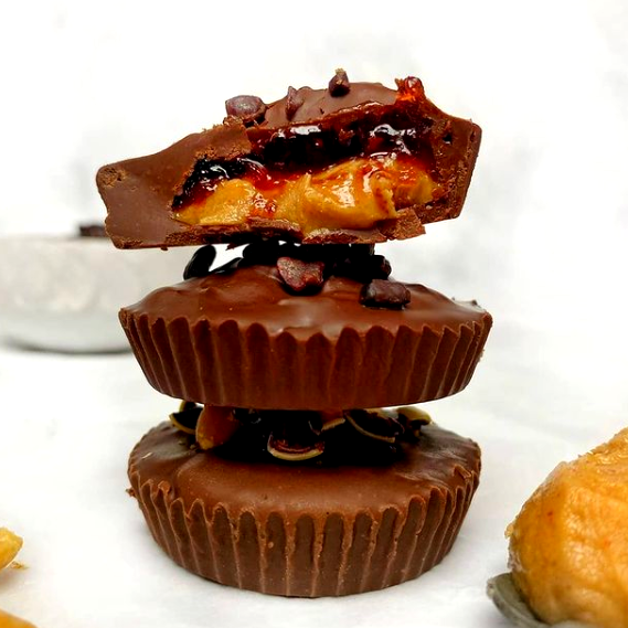 Image of Vegan Peanut Butter and Jam Cups
