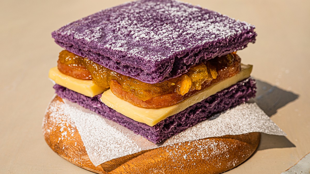 Image of Ube Monte Cristo Pancake Sandwich