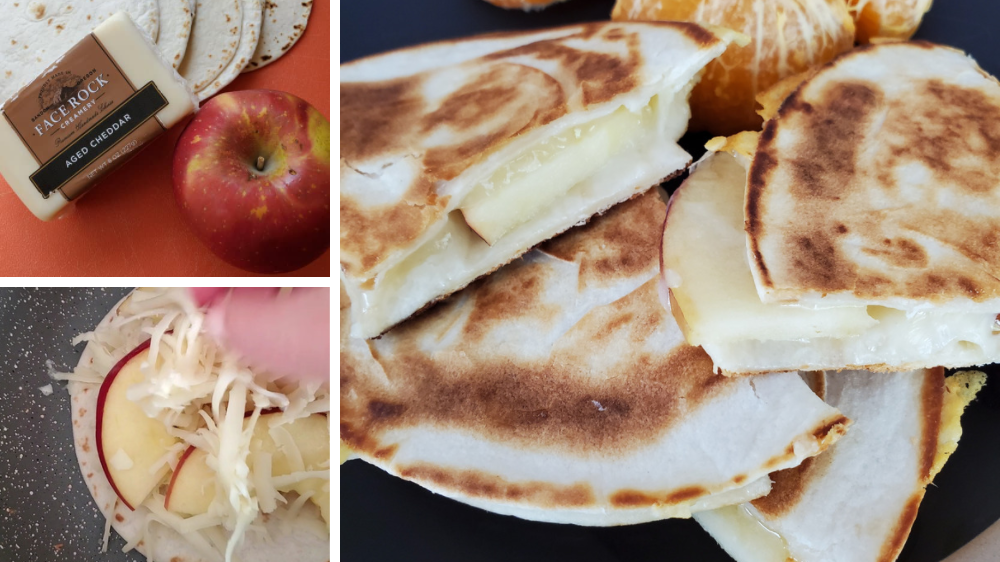 Image of Aged Cheddar and Apple Quesadilla 