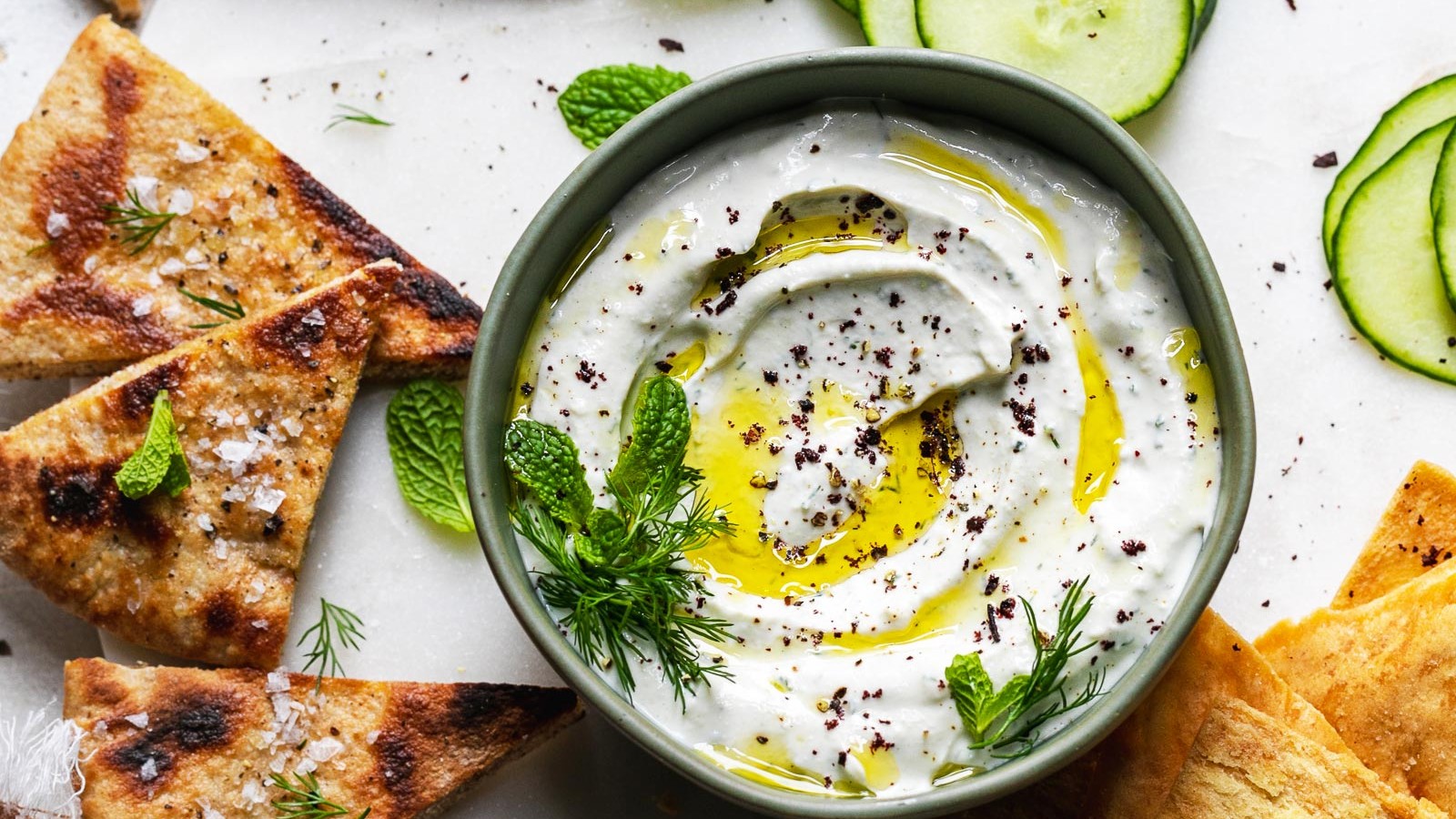 Image of Garlic Yogurt Tahini Dip 