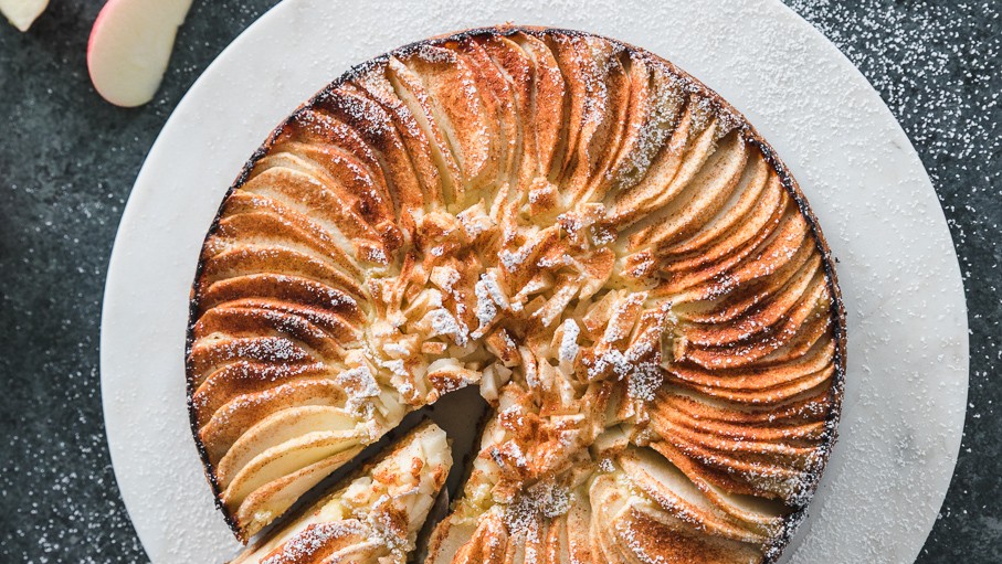 Image of Dairy-Free Apple Tahini Torte 