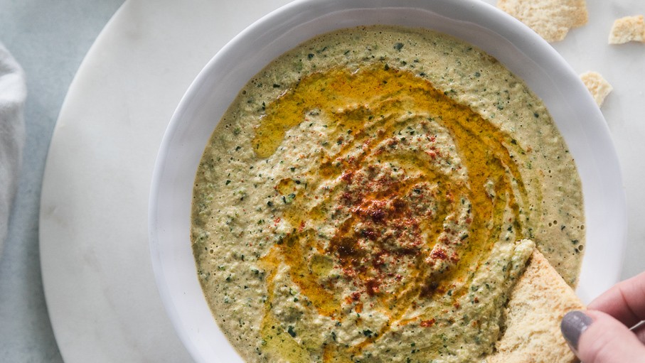 Image of Grilled Zucchini Hummus 