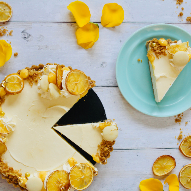 Image of White Chocolate & Lemon Cheesecake
