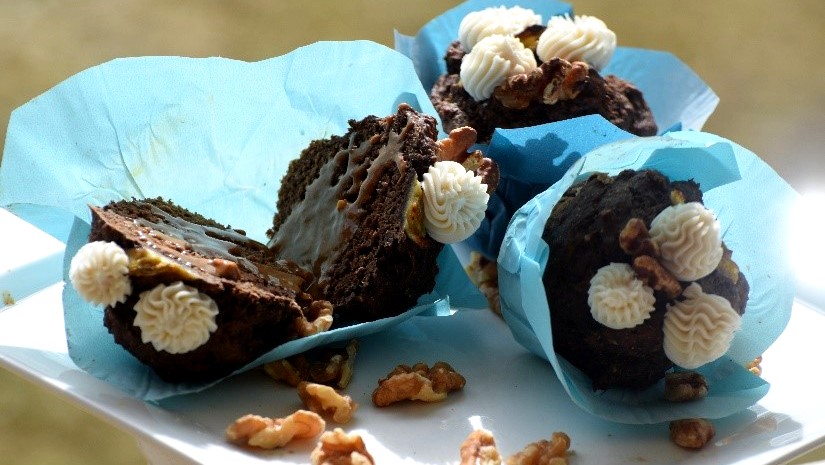 Image of Chocolate Banana Split Muffins