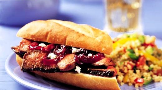 Image of Sirloin Sandwich with Red Onion Marmalade