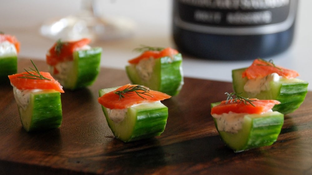 Image of Smoked Salmon Cucumber Bites