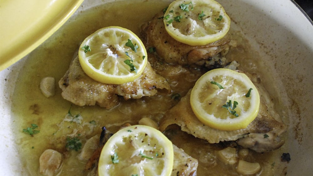 Roast Chicken Thighs with Rosemary, Garlic and Lemon