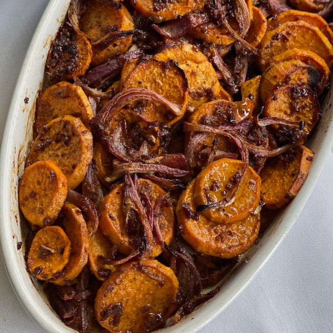 Image of Sweet Potatoes with Olive and Lemon