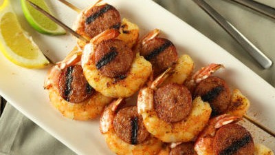 Image of Shrimp And Sausage Kabobs