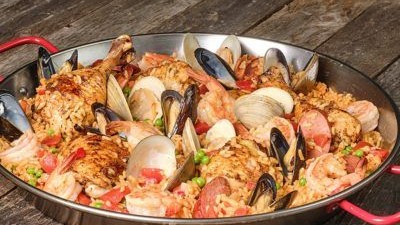 Image of Texas Smoked Seafood Paella