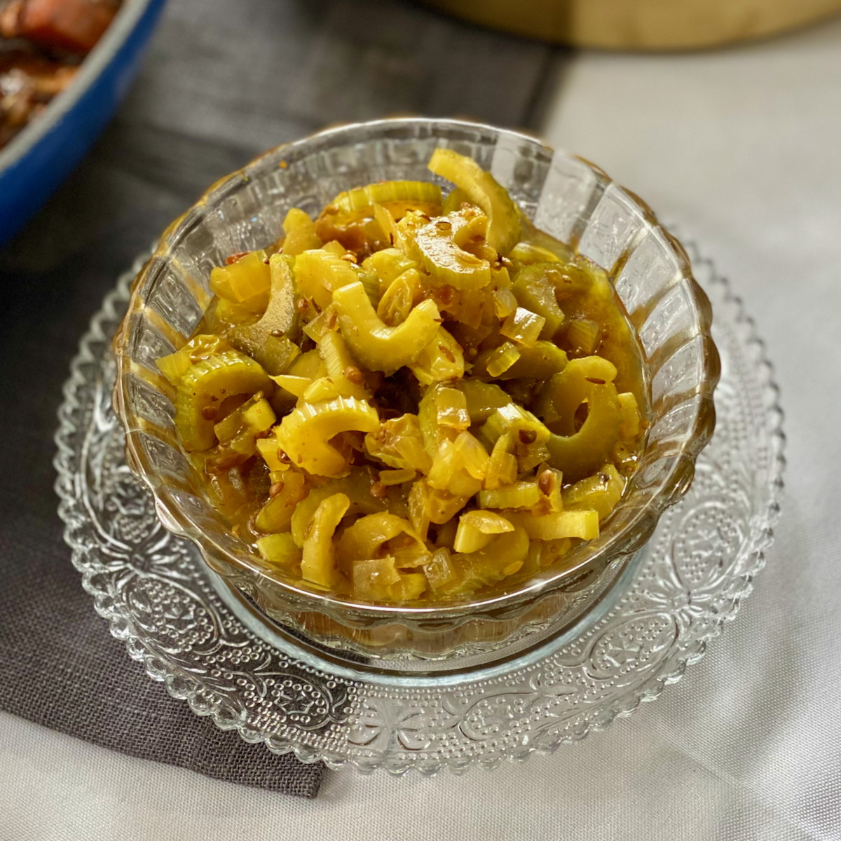 Moruno Pickled Celery and Raisins