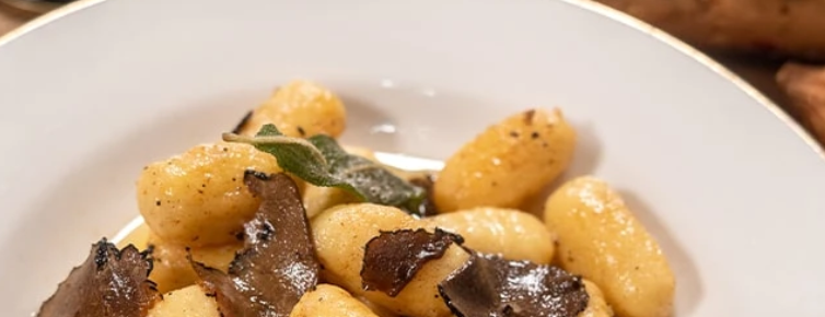 Image of Lemon Ricotta Gnocchi with Truffle and Brown Butter Sage Sauce