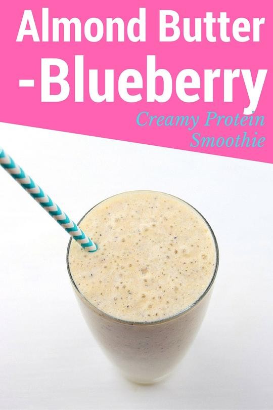 Image of Almond Butter - Blueberry Protein Smoothie