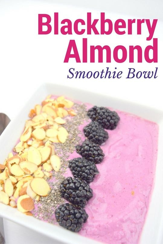 Image of Blackberry Almond Smoothie Bowl